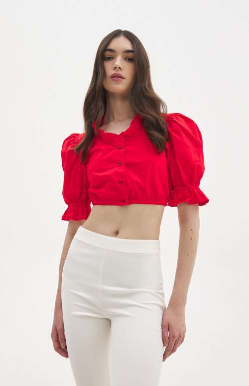 LOTUS CROP SHIRT