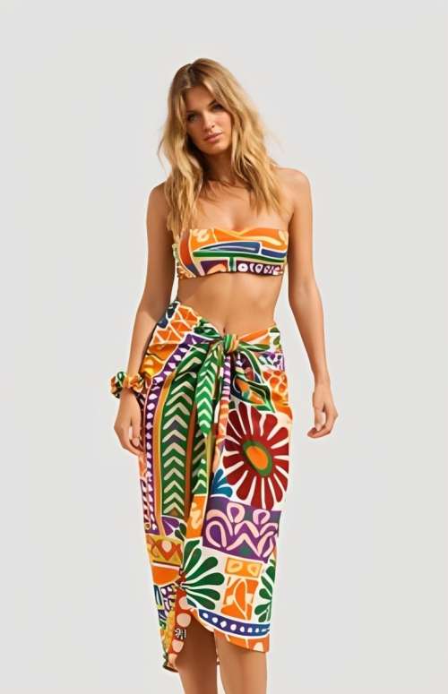 PAREO SET IBIZA - PAREO & POUCH & CLUTCH