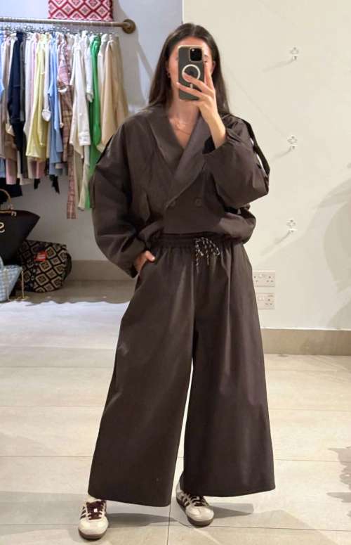 CO-ORD BOMBER JACKET & ELASTIC WAISTBAND PANTS