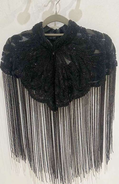 BEADED CHOKER CAPE
