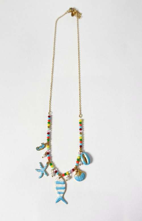SUMMER NECKLACE WITH CHARMS