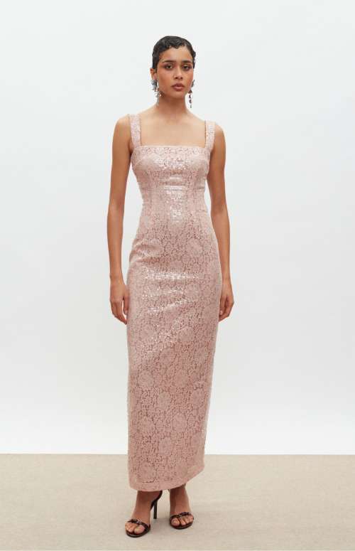KALI LACE DRESS | BABY PINK