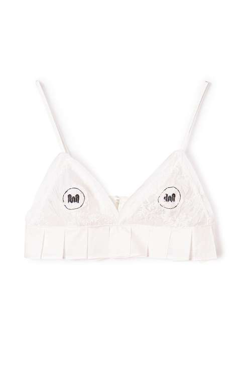 EMBROIDERED TRIANGLE TOP