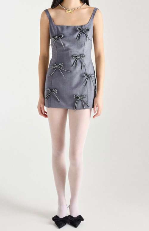MINI DRESS WITH BOWS