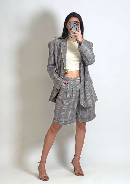 CO-ORD PATTERN | BLAZER & BERMUDA