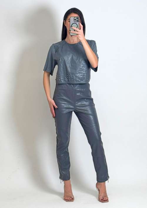 CO-ORD FAUX LEATHER | TOP & PANTS