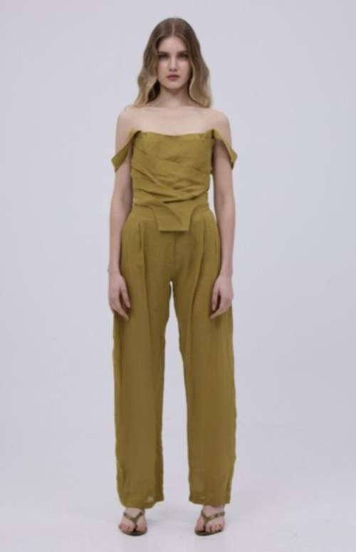 CO-ORD LINEN | CORSET TOP & PANTS