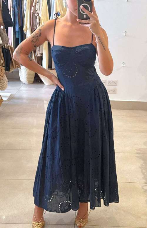 BRODERIE CORSET DRESS