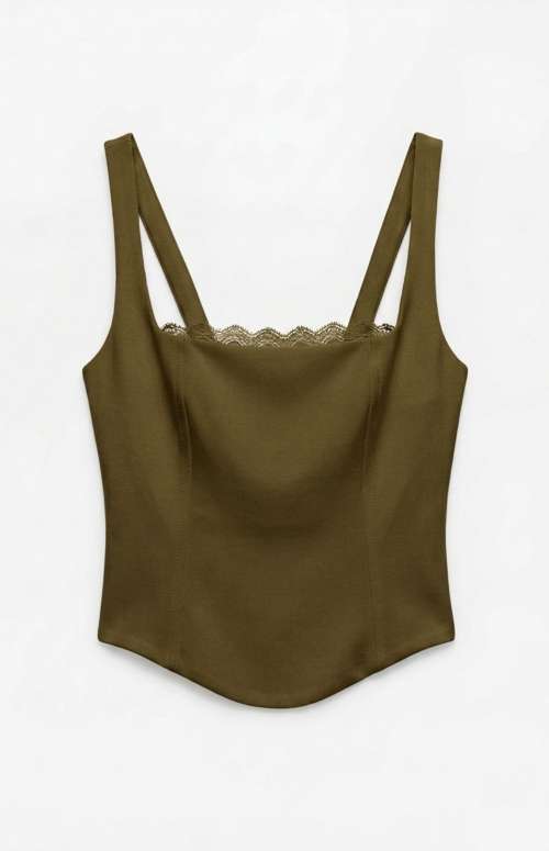 STRETCH COTTON CROP TOP