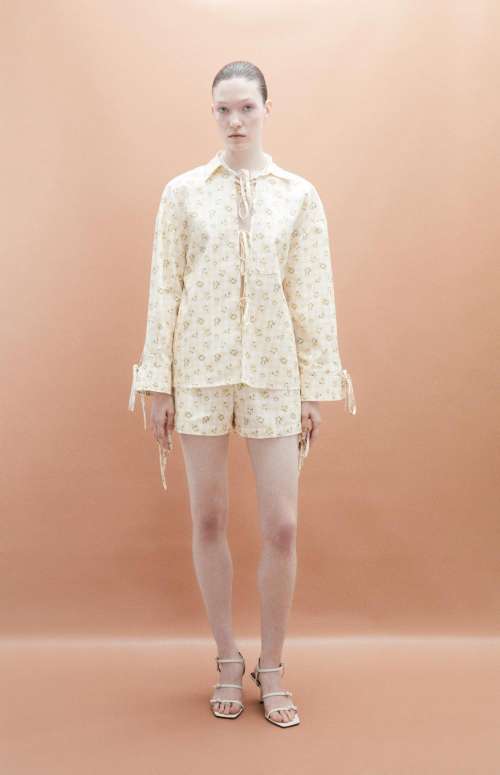 CO-ORD YELLOW ROSES | SHIRT & SHORTS