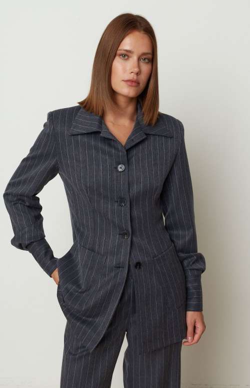 STRIPED BLAZER