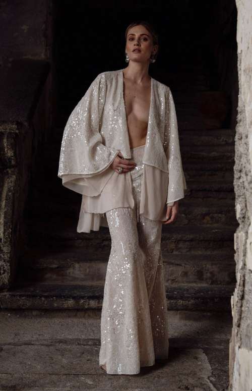 DREAM BLAZER | SEQUINED MUSLIN