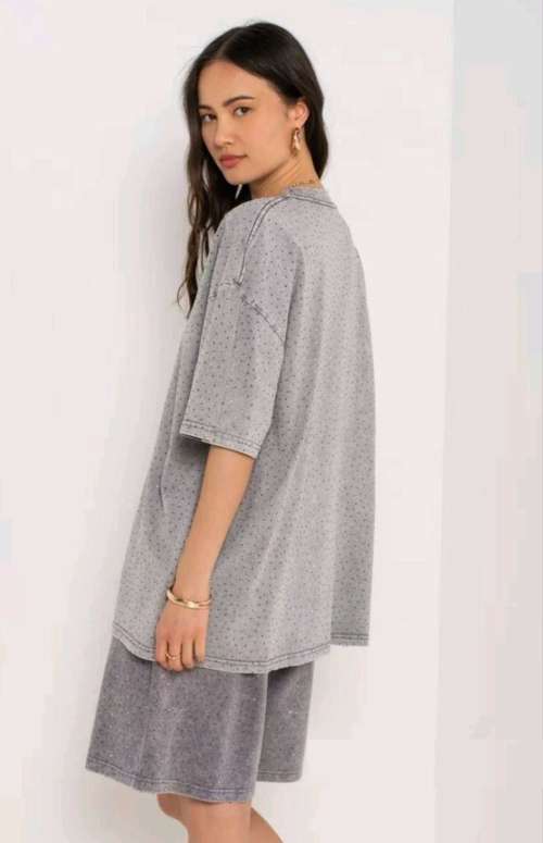 CO-ORD RHINESTONE | T-SHIRT & BERMUDA
