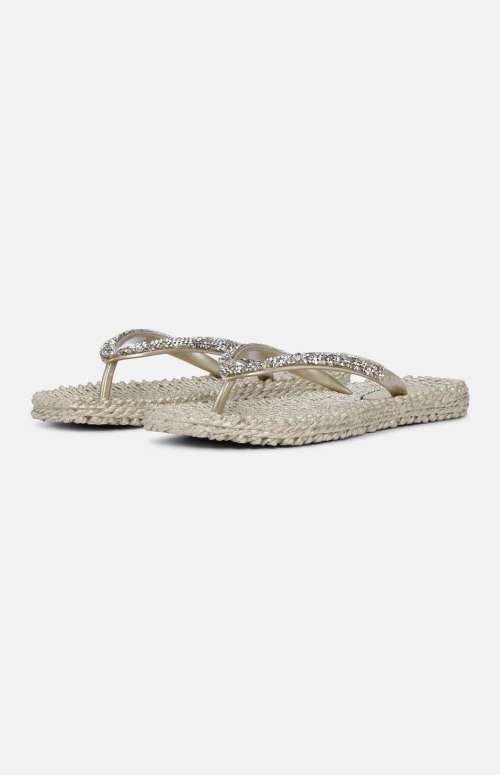 FLIP FLOP WITH RHINESTONES | GOLD
