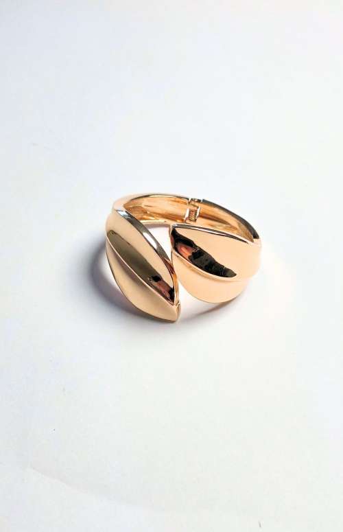 GOLDEN LEAF STATEMENT BANGLE