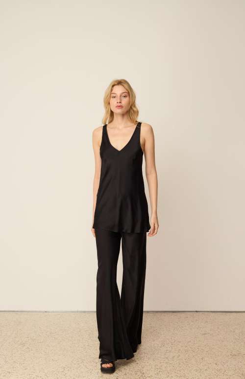 CO-ORD SATIN | TOP & FLARED PANTS