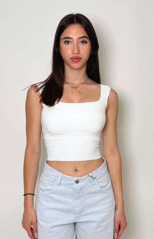 PADDED RIB TANK TOP