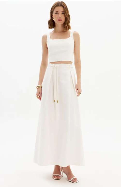 CO-ORD VEST & SUPER MIDI SKIRT