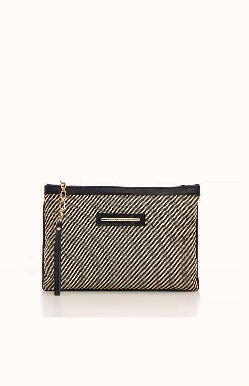 PATTERN CLUTCH BAG