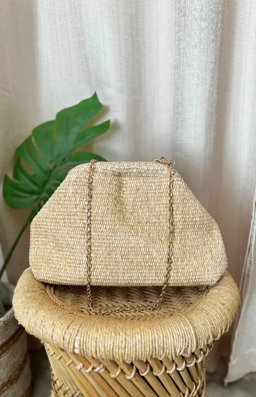 STRAW POUCH BAG