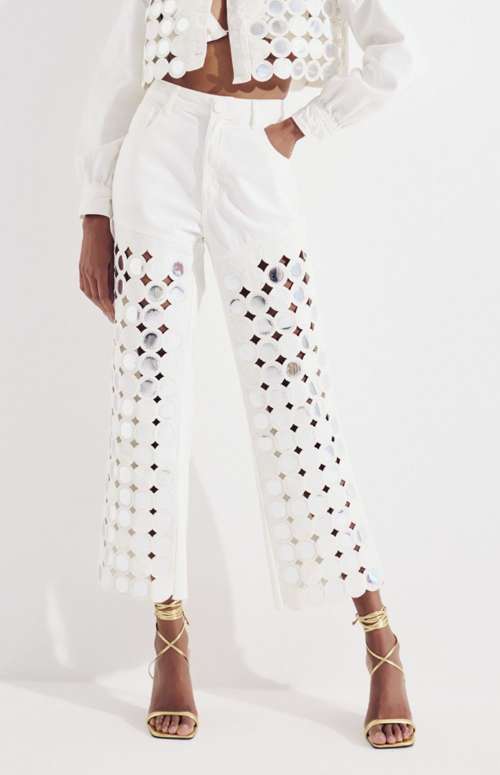 ANKLE LENGHT HIGH WAISTED JEANS