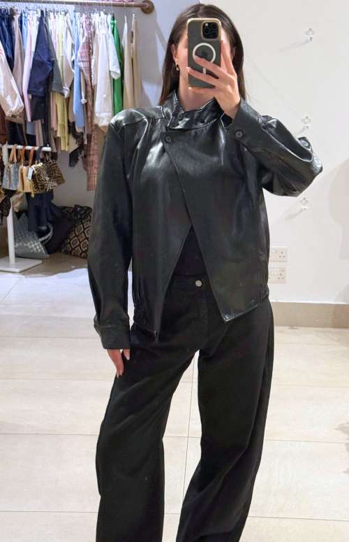 FAUX LEATHER JACKET