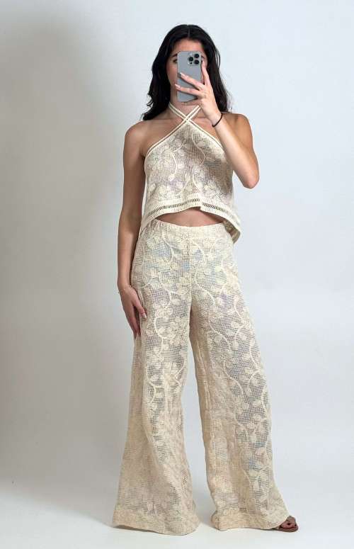 CO-ORD CROCHET | HALTER TOP & PANTS