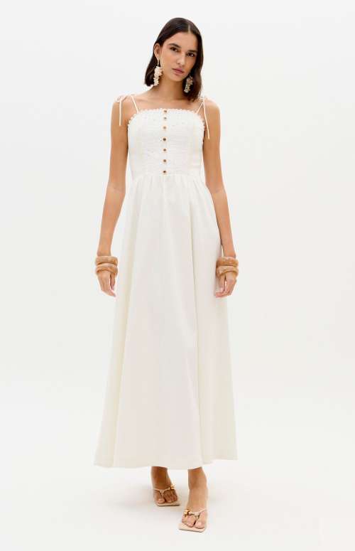 DRESS WITH TIE STRAPS