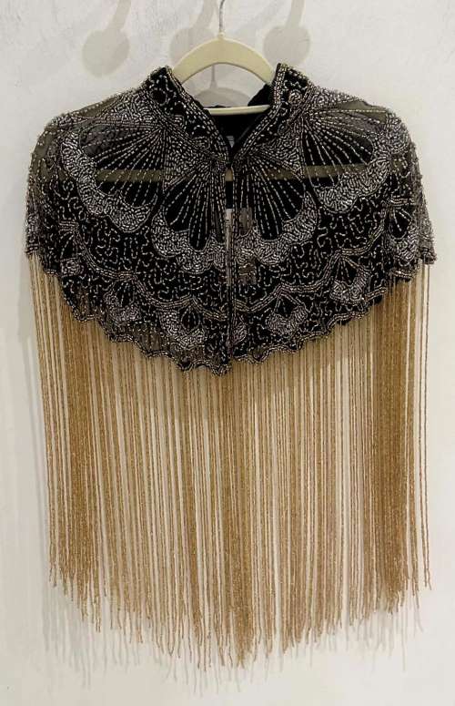 BEADED CHOKER CAPE