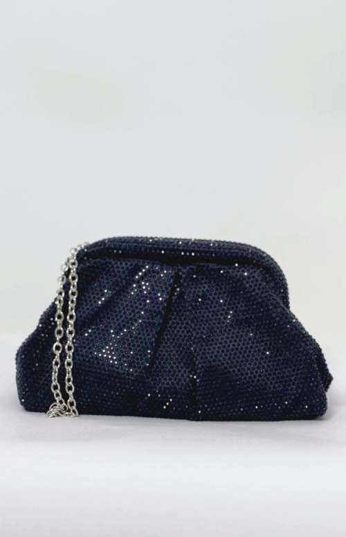 RHINESTONE CLUTCH | BLACK