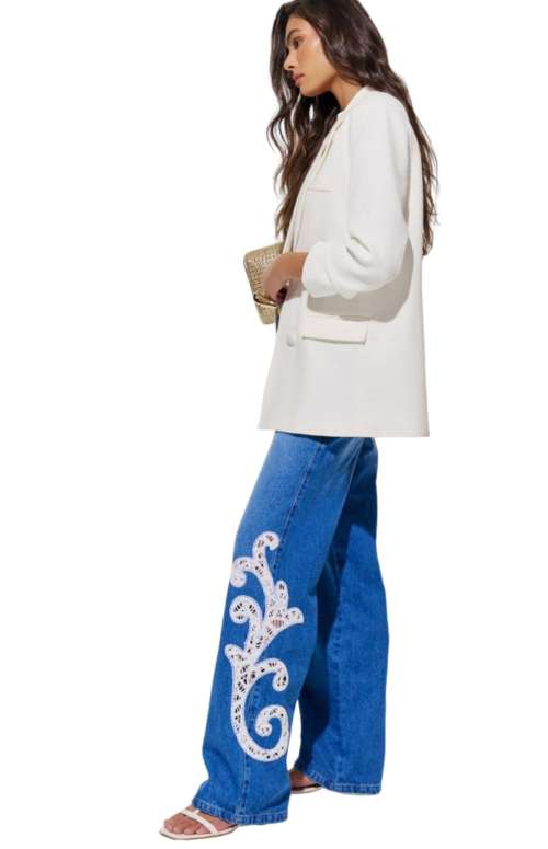 HIGH WAIST FLARED JEANS