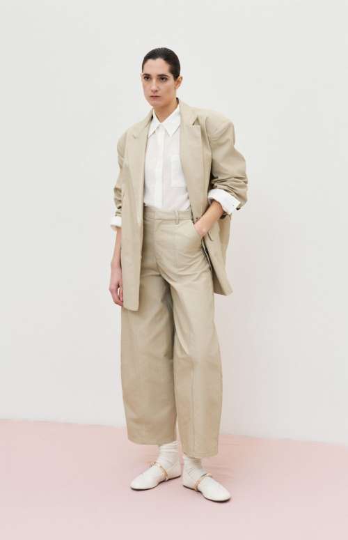 HIGH WAISTED BAGGY TROUSERS