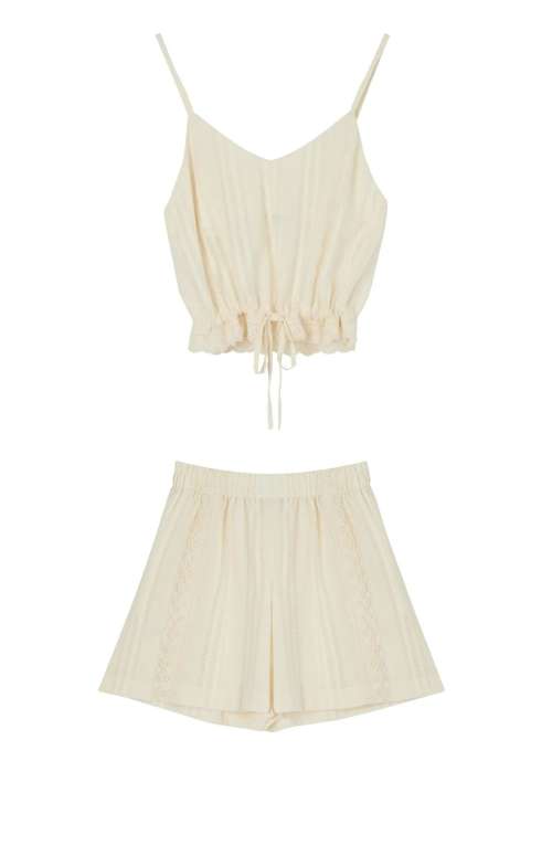 CO-ORD LACE DETAILS | TOP & SHORTS