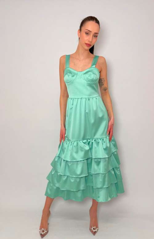 SATIN MAXI DRESS