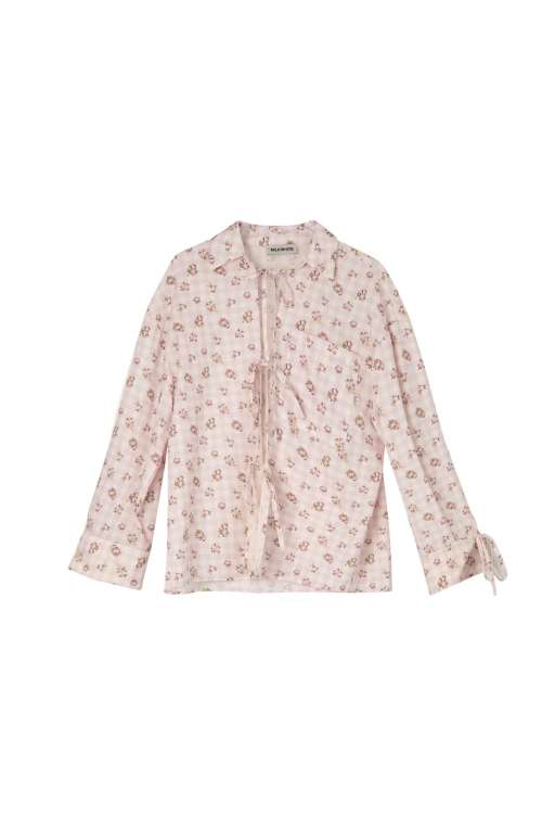 TIE TOP WITH ROSES