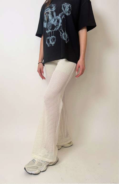 KIERA LACE KNIT TROUSERS