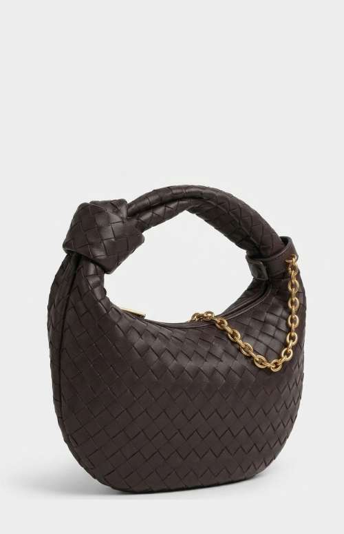 WOVEN BAG WITH KNOT HANDLE