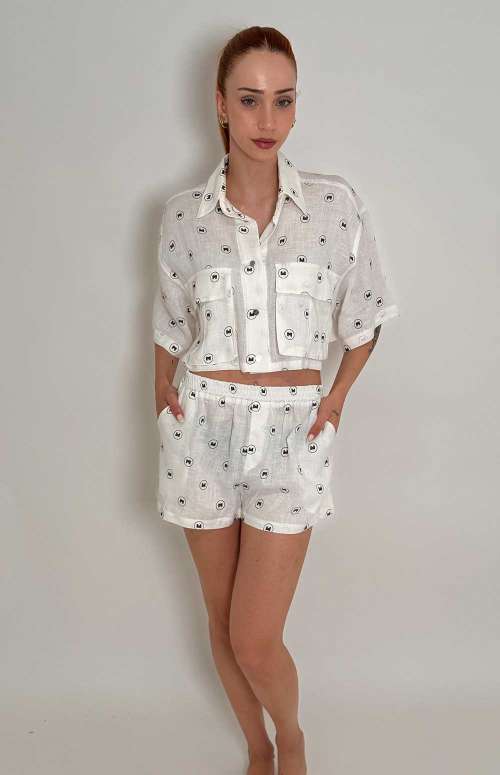 SHORTS WITH MW PRINT