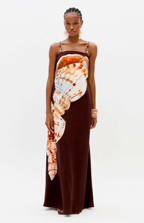 PRINTED DRESS WITH STRAPS