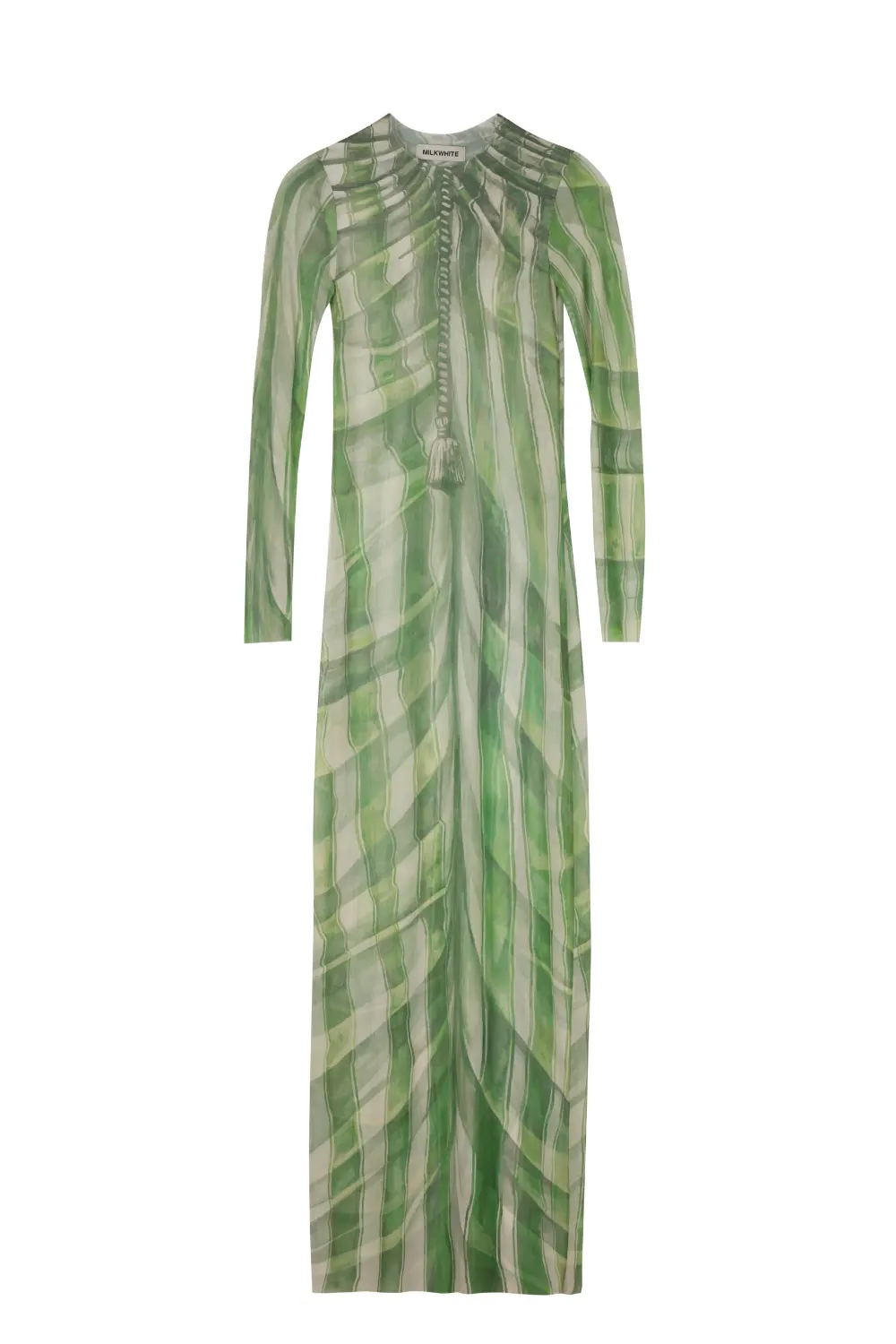 PRINTED MESH DRESS