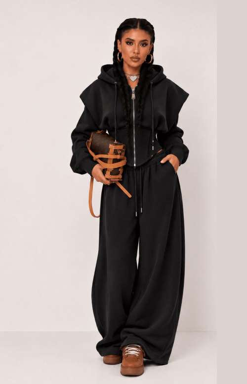 CO-ORD TRACKSUIT | CROP JACKET & SWEATPANTS