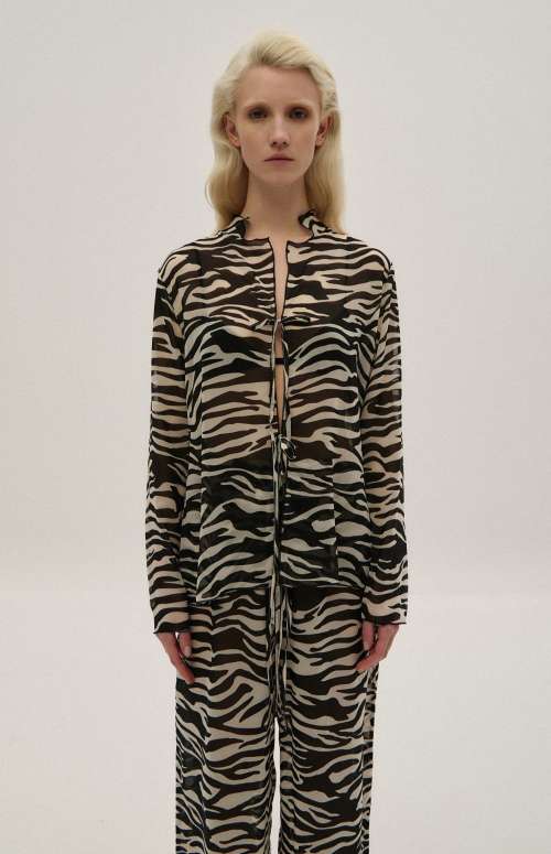 ZEBRA TIE SHIRT
