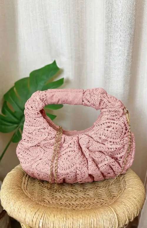 CROCHET LOOK BOHO HANDBAG