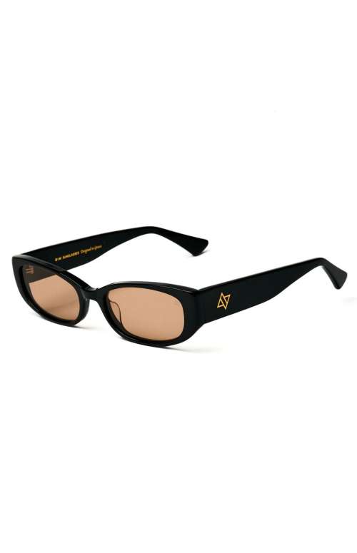 NOEMIE BLACK/LIGHT BROWN SUNGLASSES