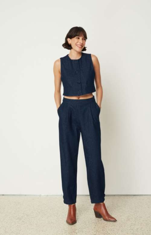 CO-ORD DENIM VEST & PANTS
