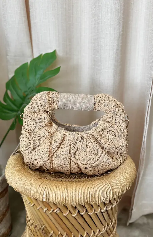 CROCHET LOOK BOHO HANDBAG