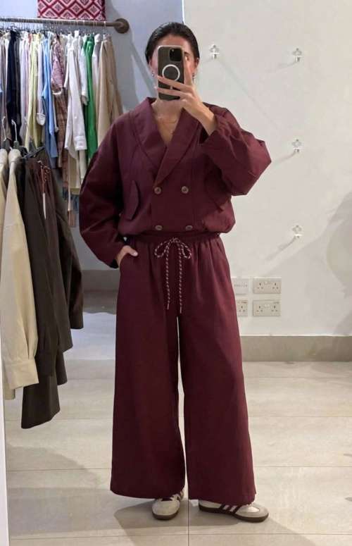 CO-ORD BOMBER JACKET & ELASTIC WAISTBAND PANTS