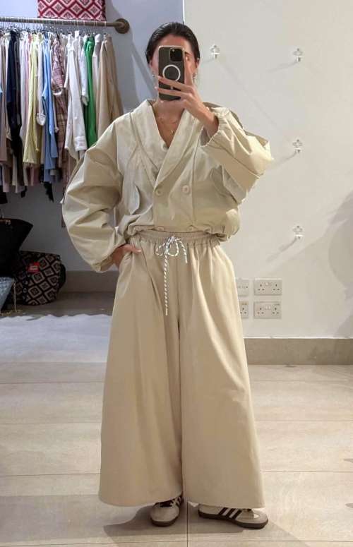 CO-ORD BOMBER JACKET & ELASTIC WAISTBAND PANTS
