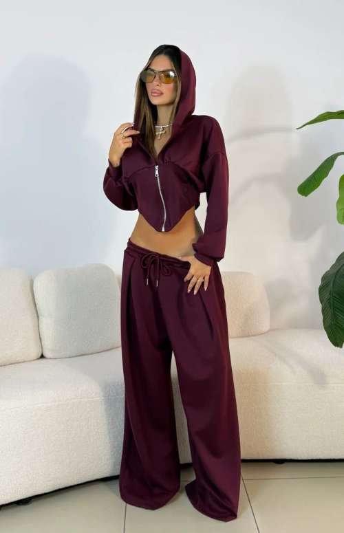 CO-ORD TRACKSUIT | CROP JACKET & SWEATPANTS