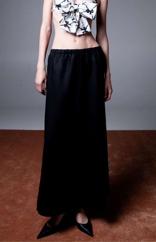 MIDI SKIRT | BLACK